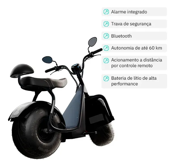 Scooter Elétrica TUI 1000w