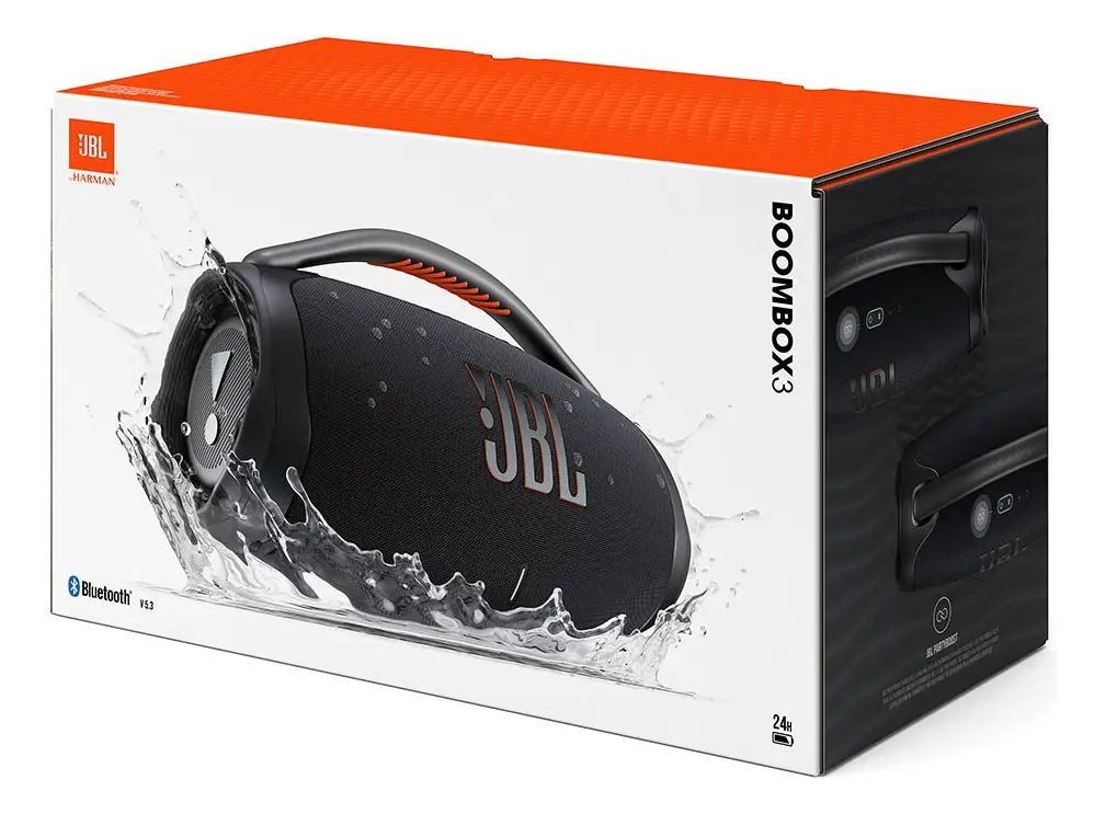 Caixa De Som Boombox 3 Bluetooth Preta Jbl - 7