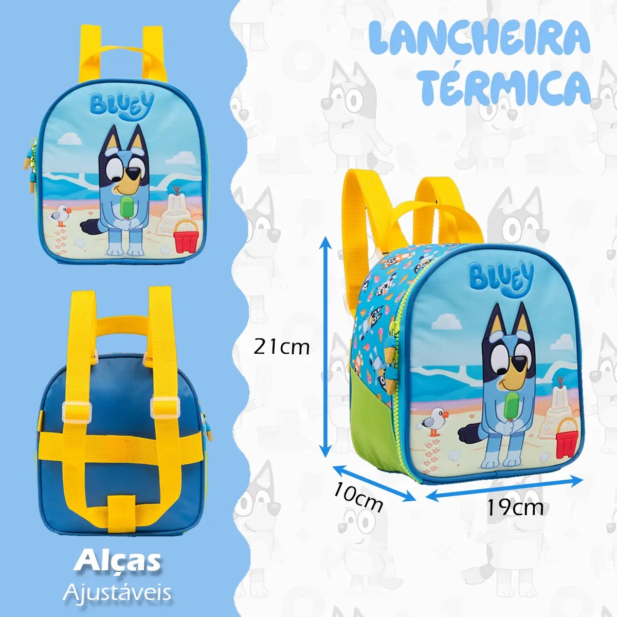 Mochila Escolar Bluey E Bingo 15l Kit Meninas Com Lancheira - 9