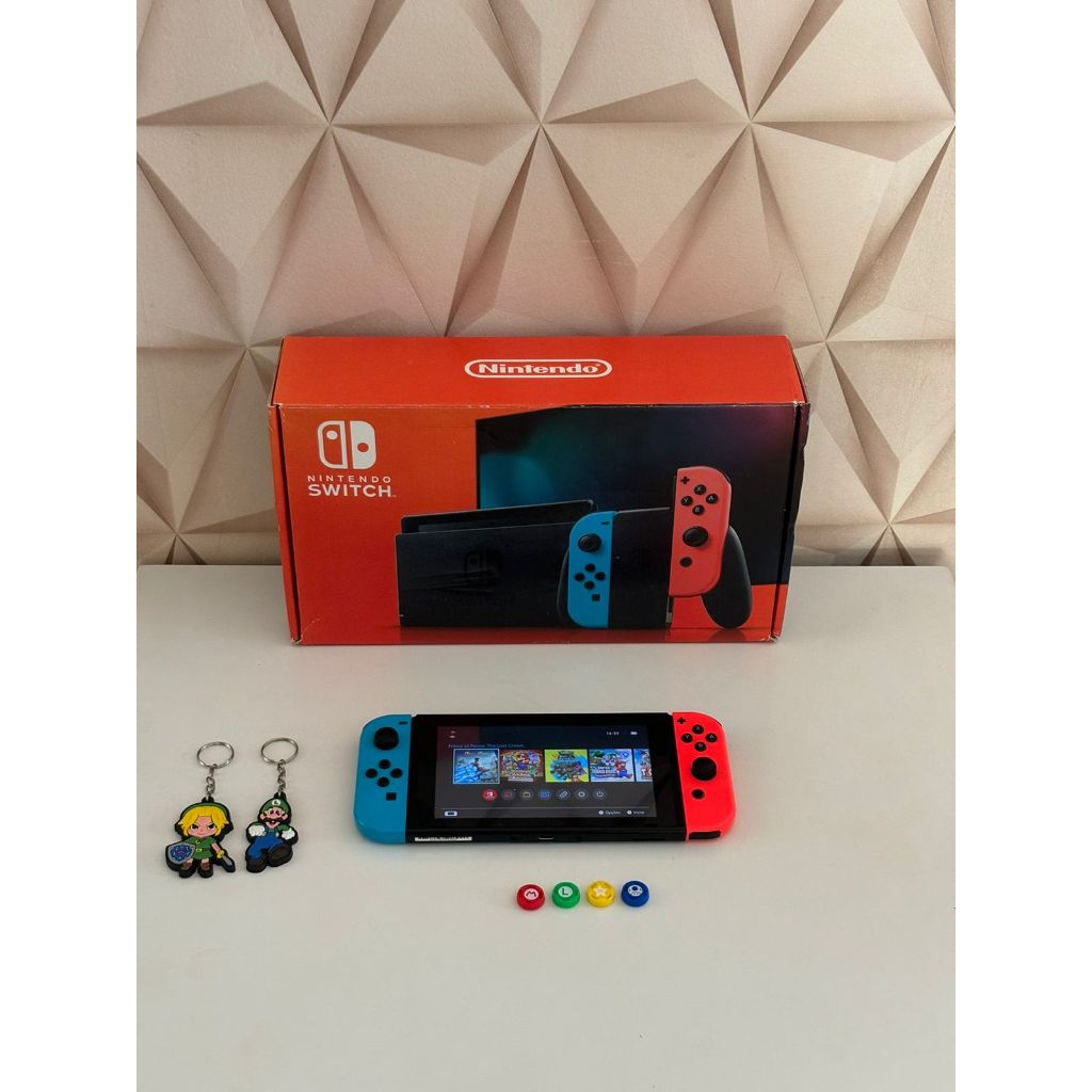  SWITCH  DESBLOQUEADO + 10 JOGOS DA SUA ESCOLHA COM CARTÃO DE MEMORIA 128 GB - 6