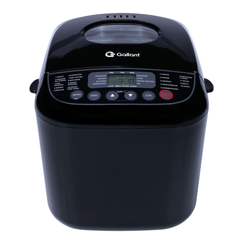 Panificadora 19 Programas Gallant 600w Preta (GPA1E19A_127PT) - 5