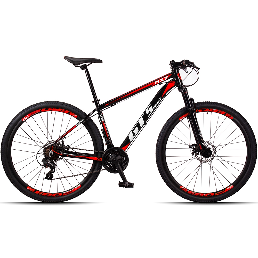 Bicicleta  Aro 29 GT Sprint MX7 24V index Freio Disco Alumínio Suspensão Aero MTB - 8