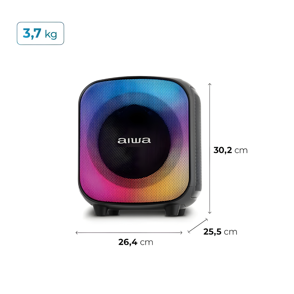 Caixa de Som Amplificada AIWA Party Box AWSPB07 Bluetooth - 7