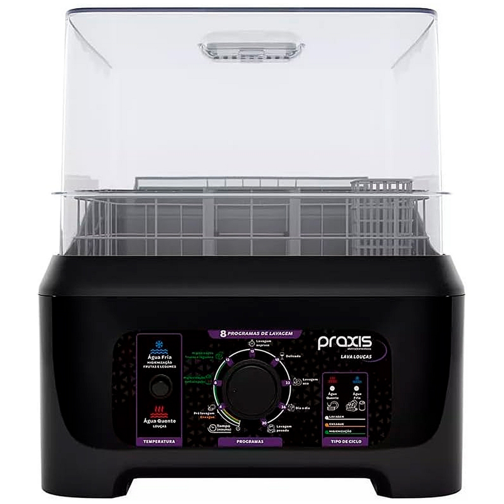 Lava Louças Praxis Portátil LLPP Semi-Automática Bivolt
