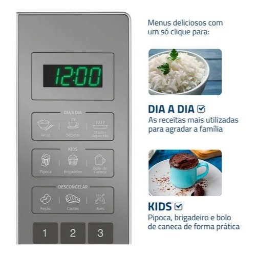 Micro-ondas Mondial Mo-01-21-e 1200w 21 Litros - 7