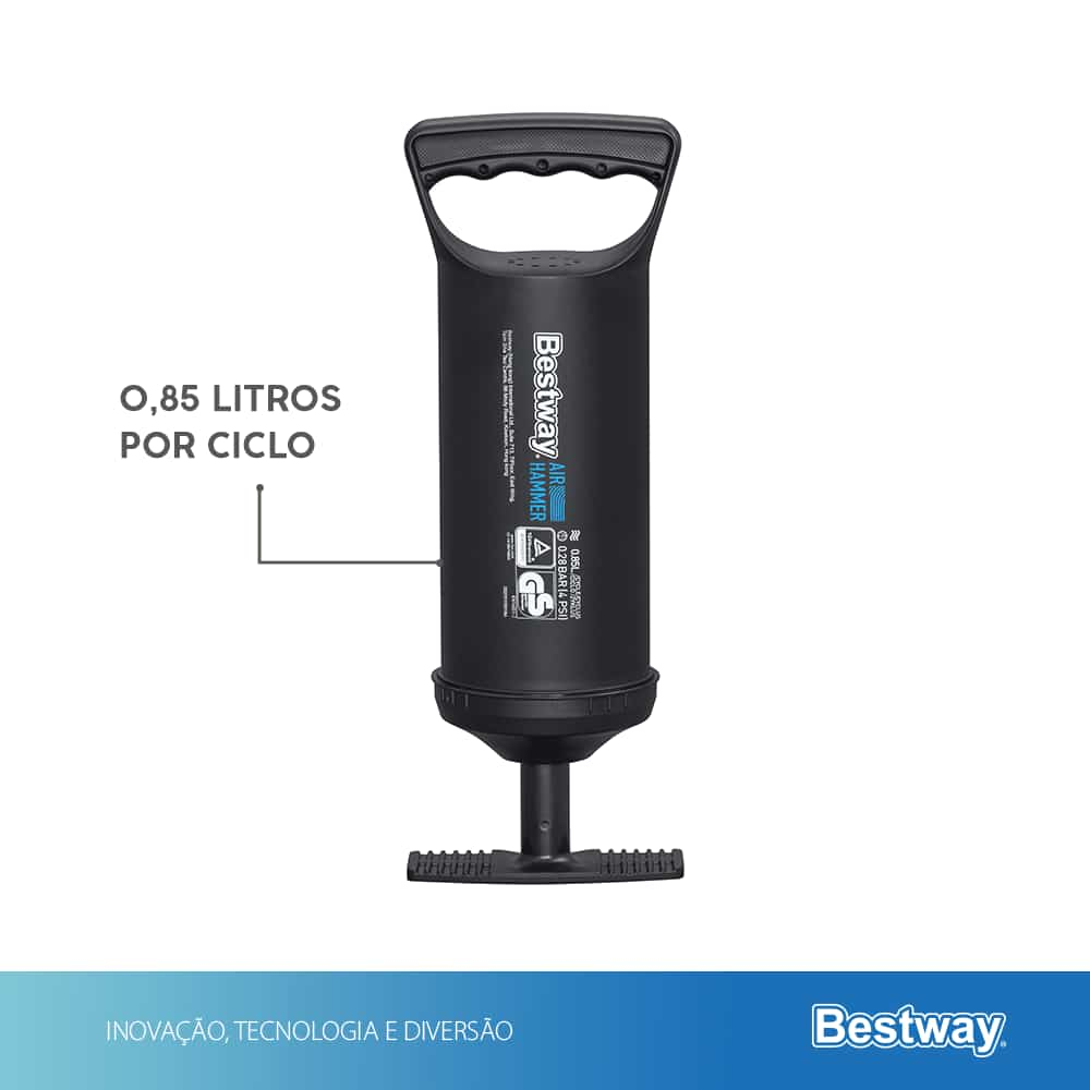 Colchão Inflável Suporta 300kg Casal Camping Praia + Bomba de Ar Manual Bestway - 9