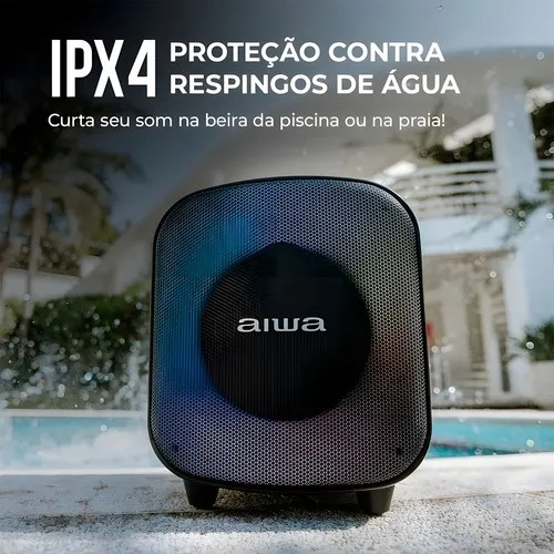 Caixa de Som Amplificada AIWA Party Box AWSPB07 Bluetooth - 9