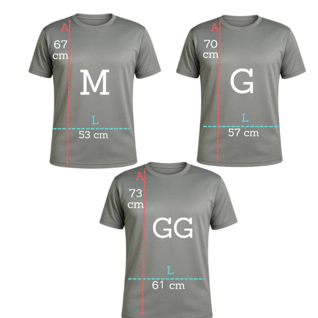 Kit 10 Camisetas Dry Fit Masculina - Casual - Treino - Academia - Esportes - Exercícios - Corrida - 10