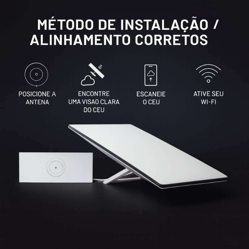 Starlink V4 Internet Satélite Wi-fi 6 Alta Velocidade Nacional Homologada Anatel (Starlink Padrão) - 5
