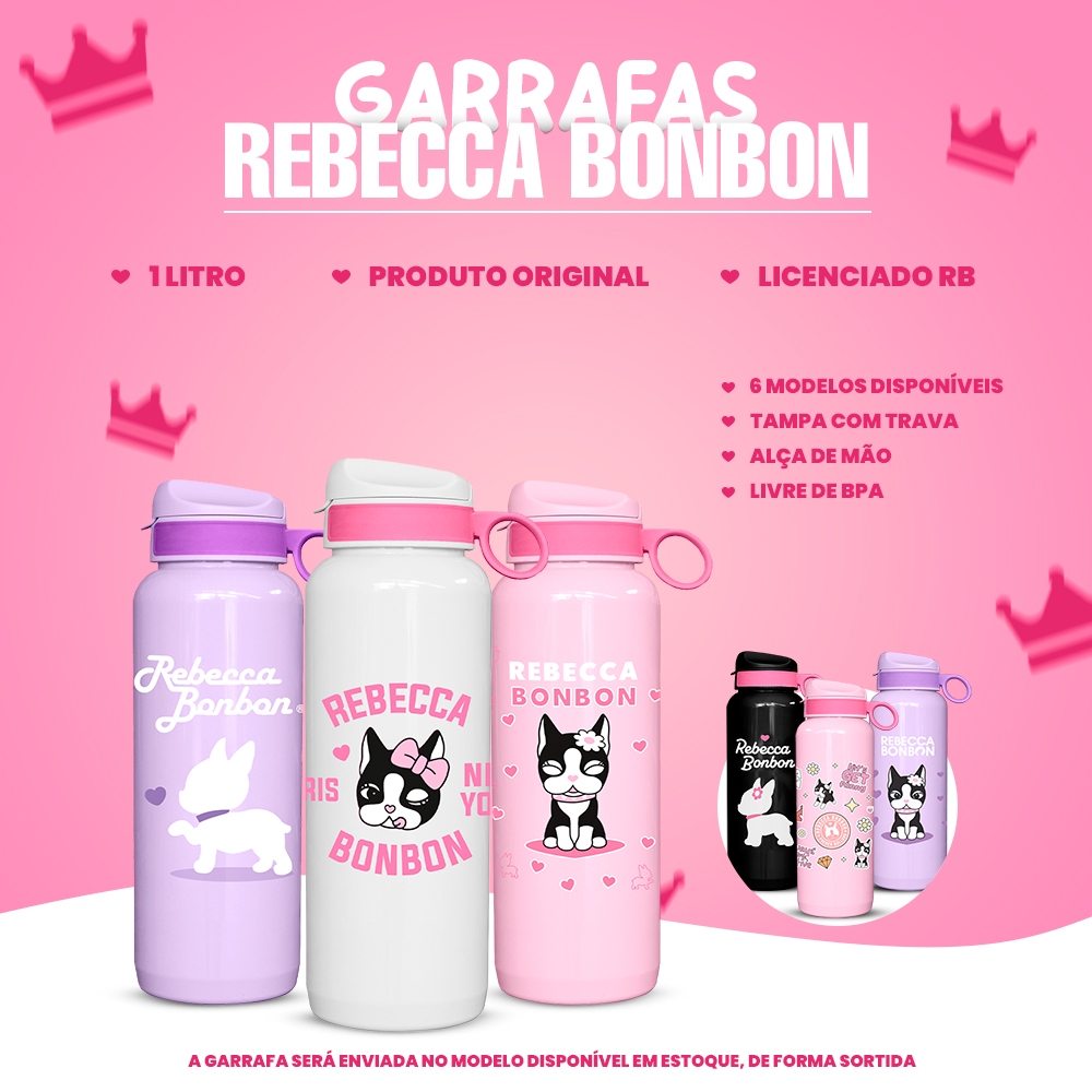Kit Mochila Rebecca Bonbon - Lancheira Térmica + Estojo + Box Escolar Nova Coleção Exclusiva Juvenil - 2