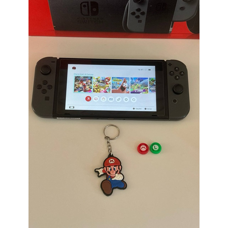  SWITCH  DESBLOQUEADO + 10 JOGOS DA SUA ESCOLHA COM CARTÃO DE MEMORIA 128 GB - 5