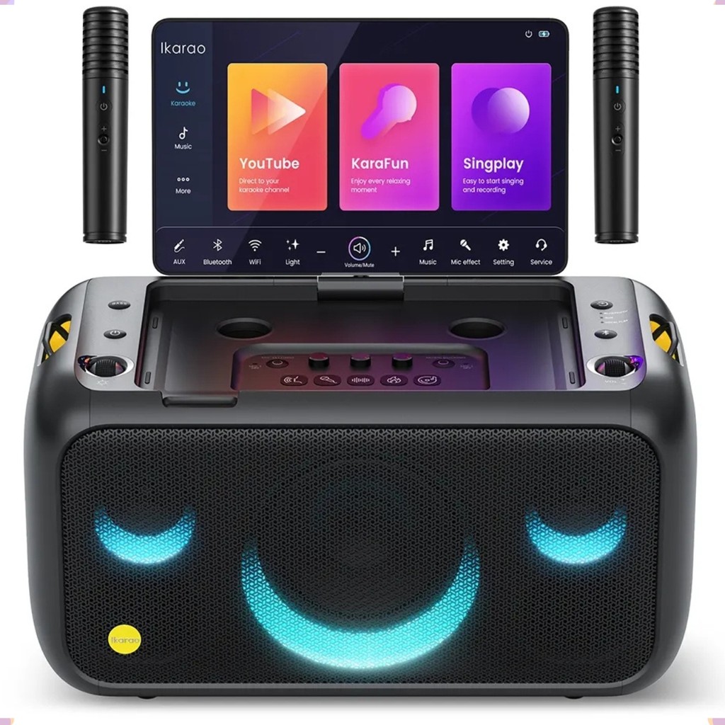 Caixa de Som Joog Amplificada Break X1 c/ Tela Touch 13 Microfone Sem Fio,
                      Bluetooth, 800W, Android