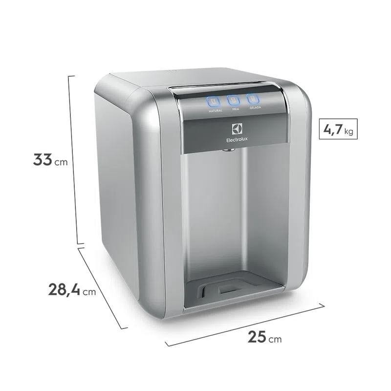 Purificador Eletrônico Compacto Efficient Painel Digital Bivolt Cinza (PE11X) - 2
