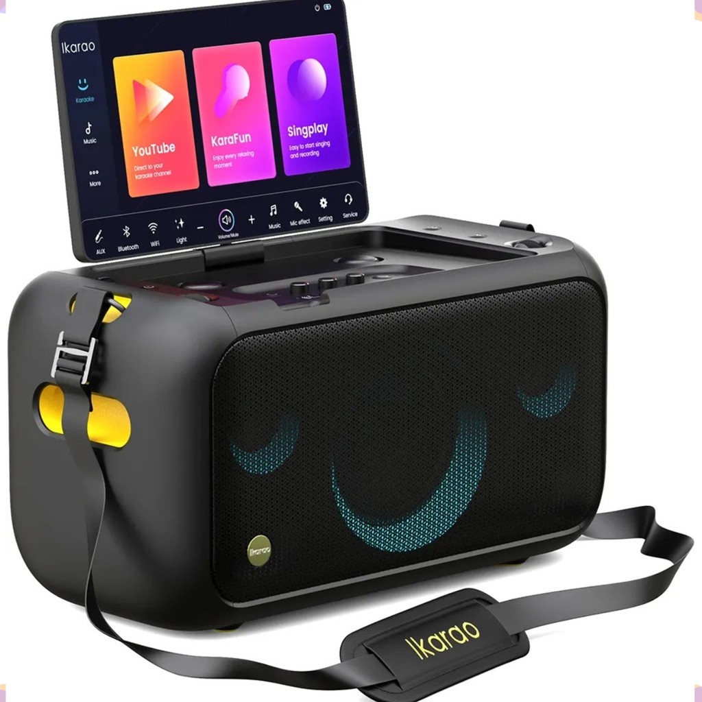 Caixa de Som Joog Amplificada Break X1 c/ Tela Touch 13 Microfone Sem Fio, Bluetooth, 800W, Android - 10