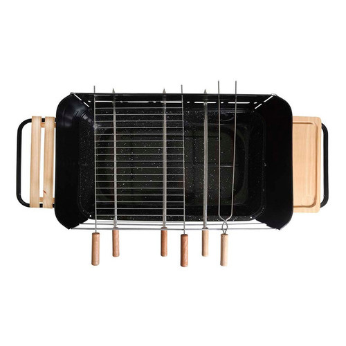 Churrasqueira Resistente Modelo Rodeio Bacia Esmaltada Casa Praia Piscina Verão Lazer Preta - Mor - 6