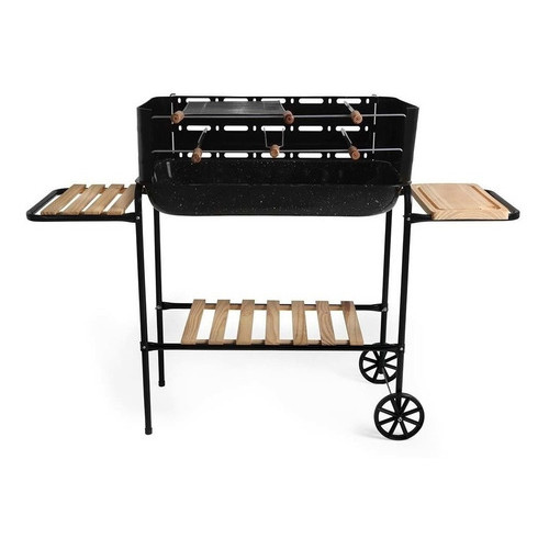 Churrasqueira Resistente Modelo Rodeio Bacia Esmaltada Casa Praia Piscina Verão Lazer Preta - Mor - 3