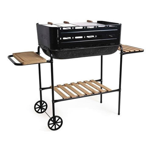 Churrasqueira Resistente Modelo Rodeio Bacia Esmaltada Casa Praia Piscina Verão Lazer Preta - Mor - 4