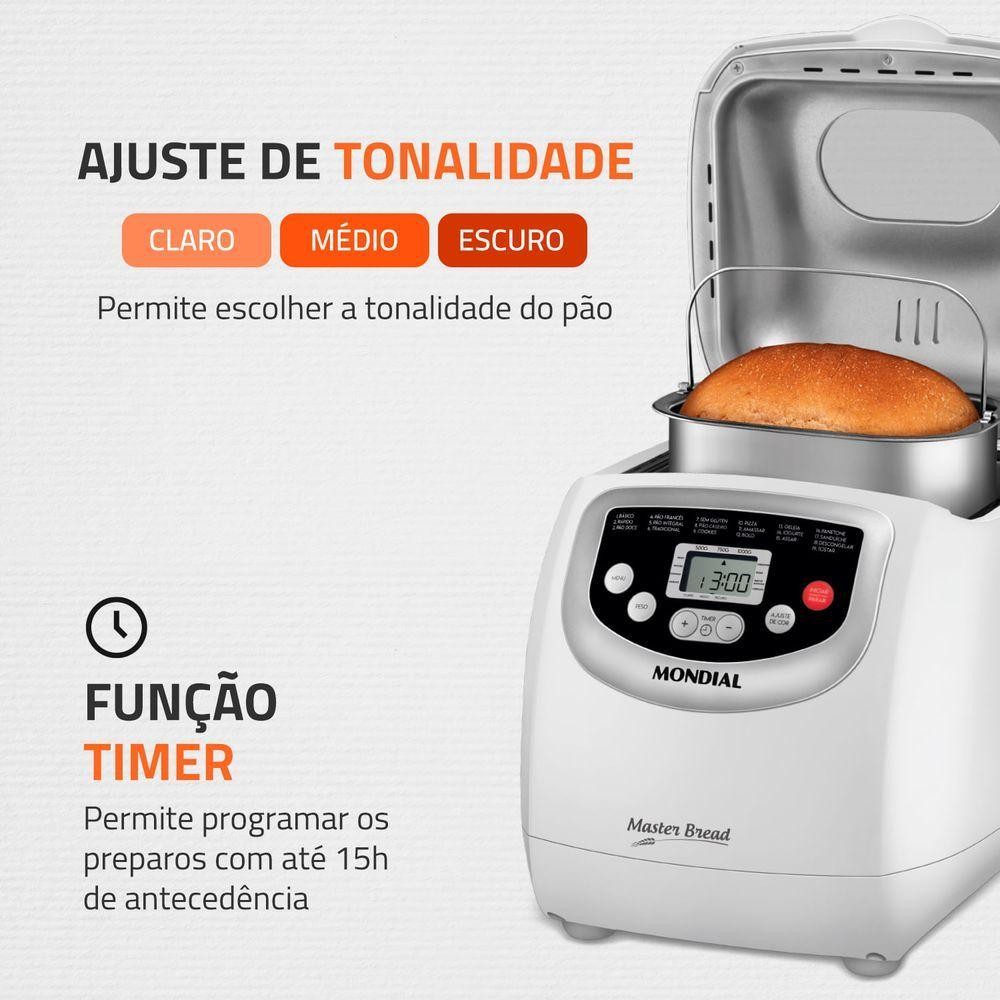 Panificadora Automática Mondial Master Bread 220V - 3