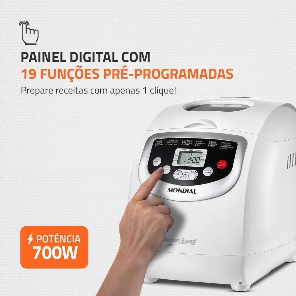 Panificadora Automática Mondial Master Bread 220V - 2