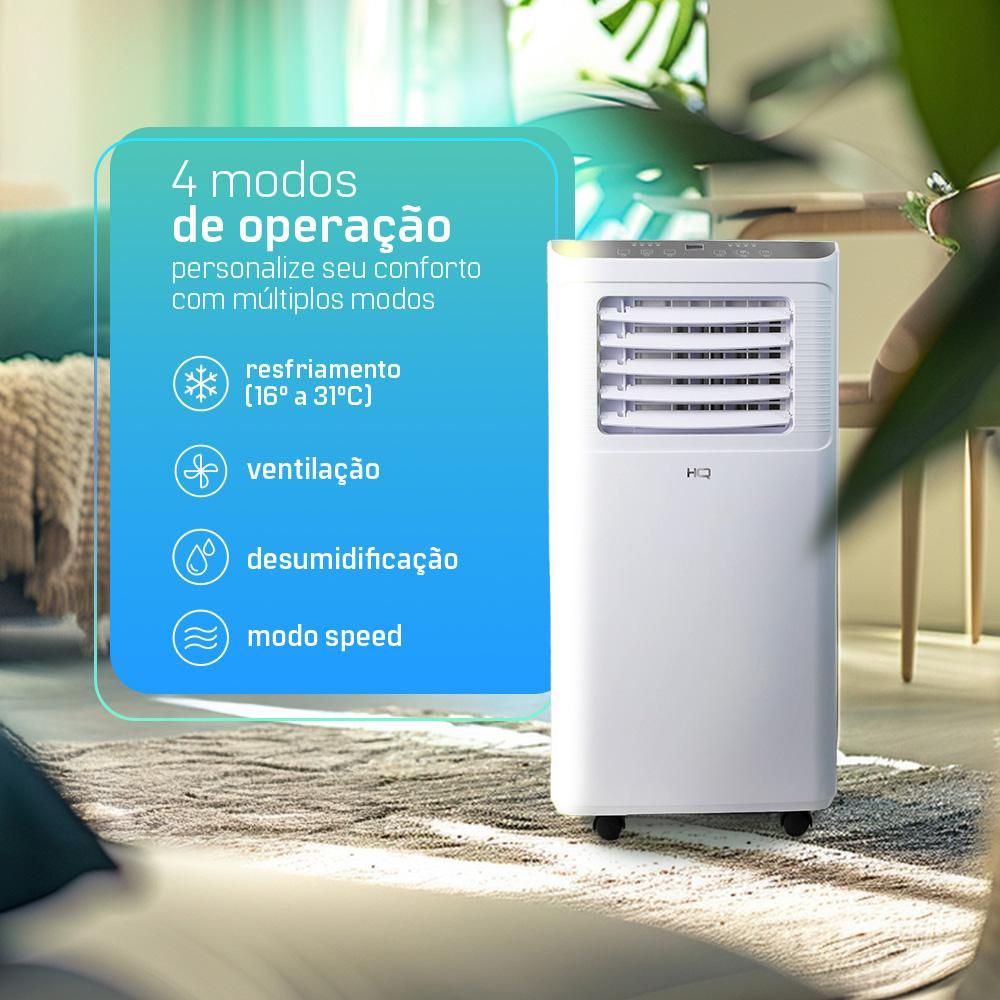 Ar Condicionado Portátil HQ 8.500 BTU/h Frio Monofásico Branco HQ-AP8500FW - 4