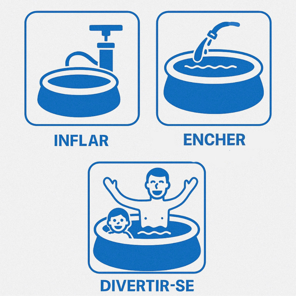Piscina Borda Inflável Capacidade 1000 Litros Pixlar - 6