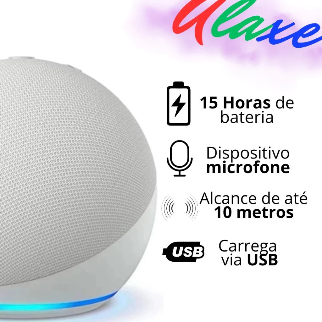 Caixa de som original Alaxe Echo Dot 5 geração com envio imediato e melhor preço - 5